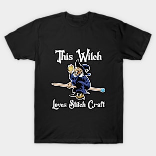 Knitting - This Witch Loves Stitch Craft T-Shirt